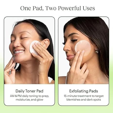 Daily Toner Pad and Exfoliating Pads Usage